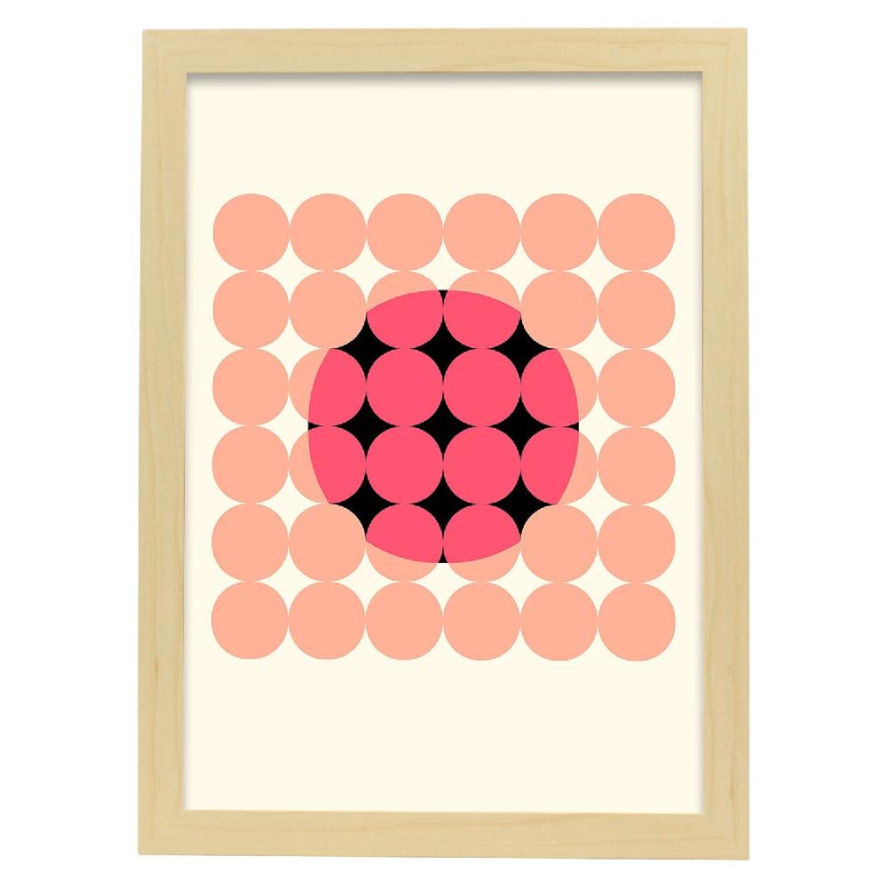 Nacnic Lámina Rosa Geométrica En Tonos Pastel