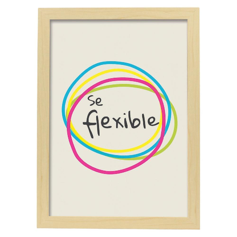 Nacnic Lámina Se Flexible 2 Con Mensaje Feliz