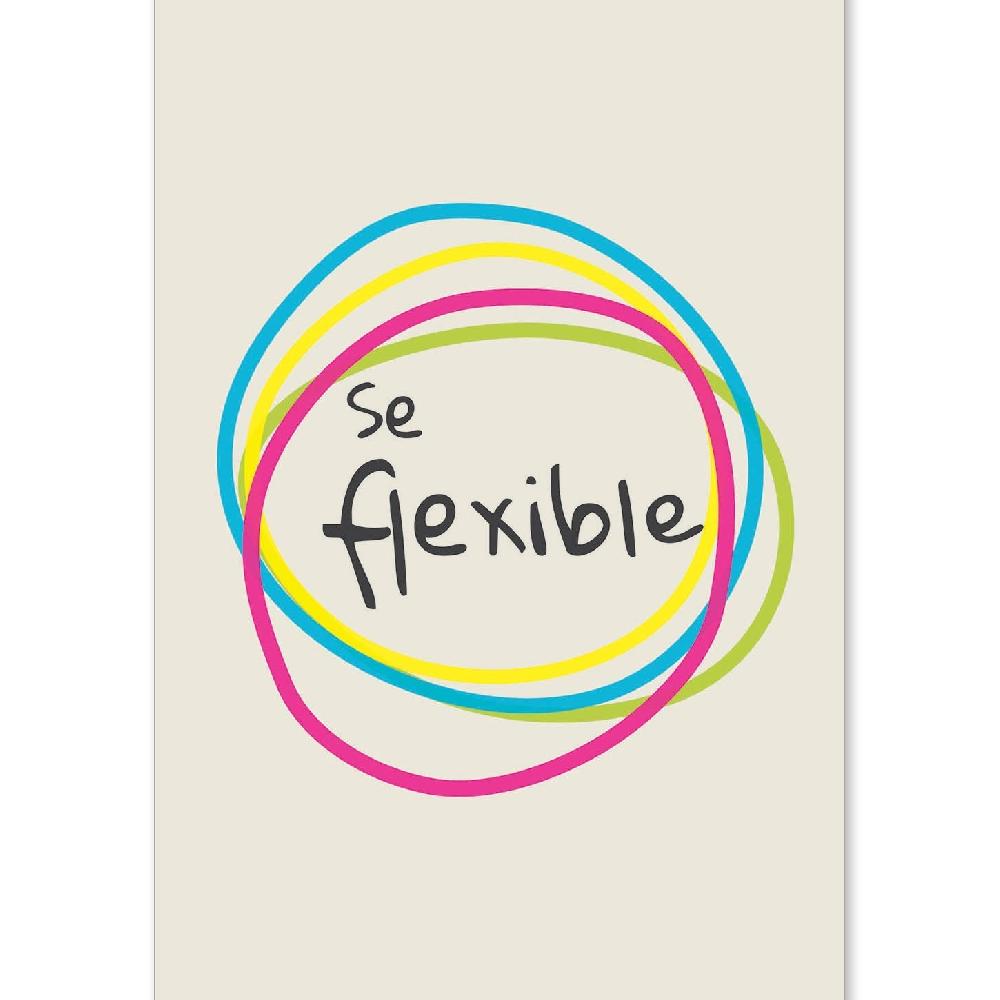 nacnic Lámina Se Flexible 2 con mensaje feliz