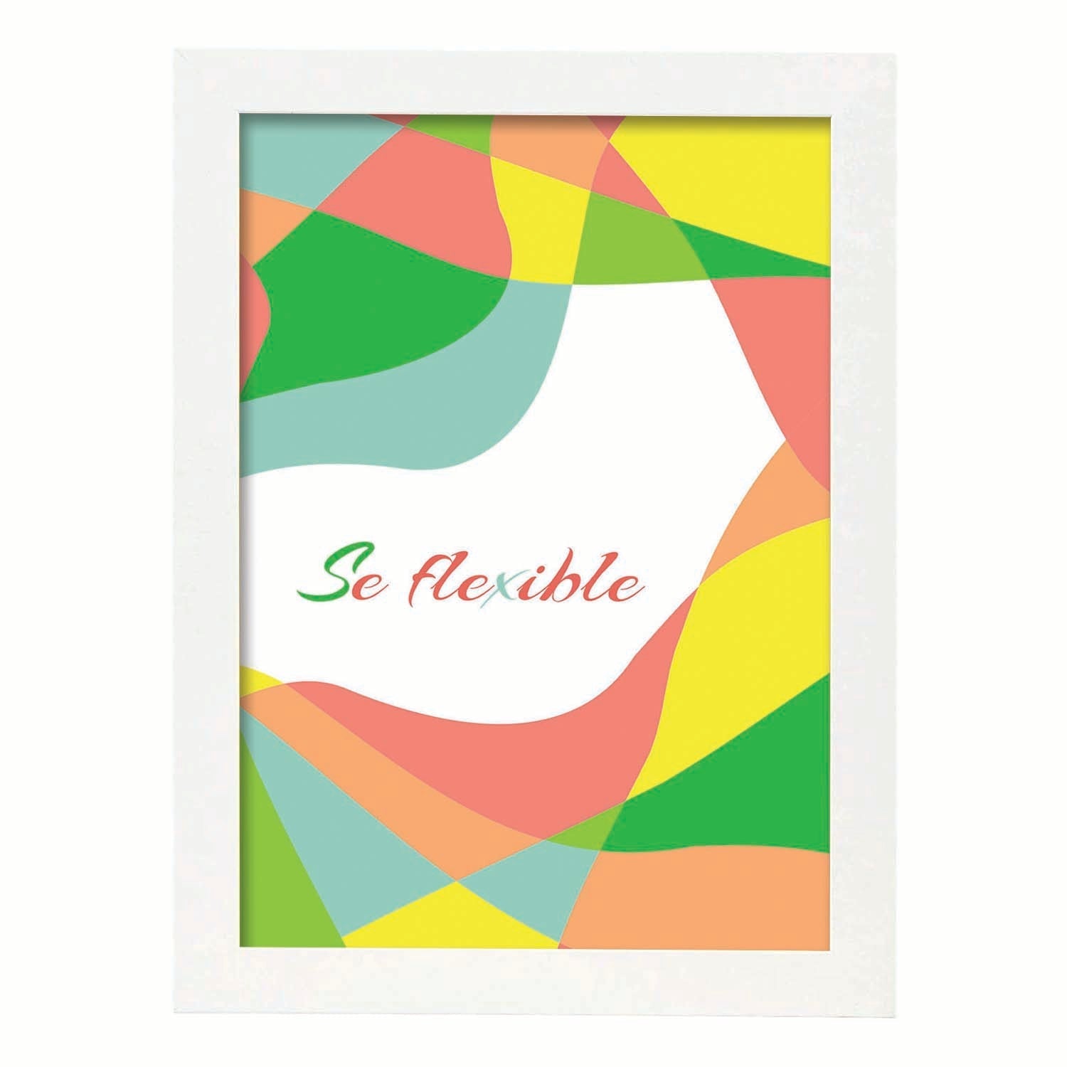 Nacnic Lámina Sé Flexible Con Mensaje Feliz