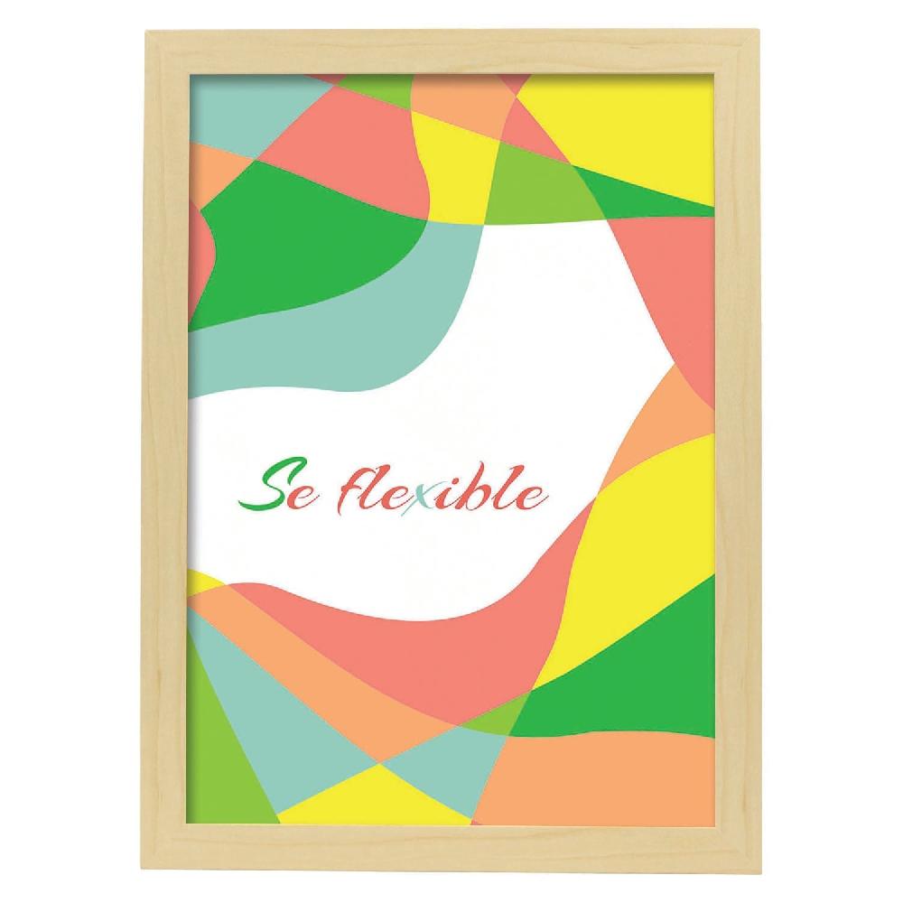 Nacnic Lámina Sé Flexible Con Mensaje Feliz
