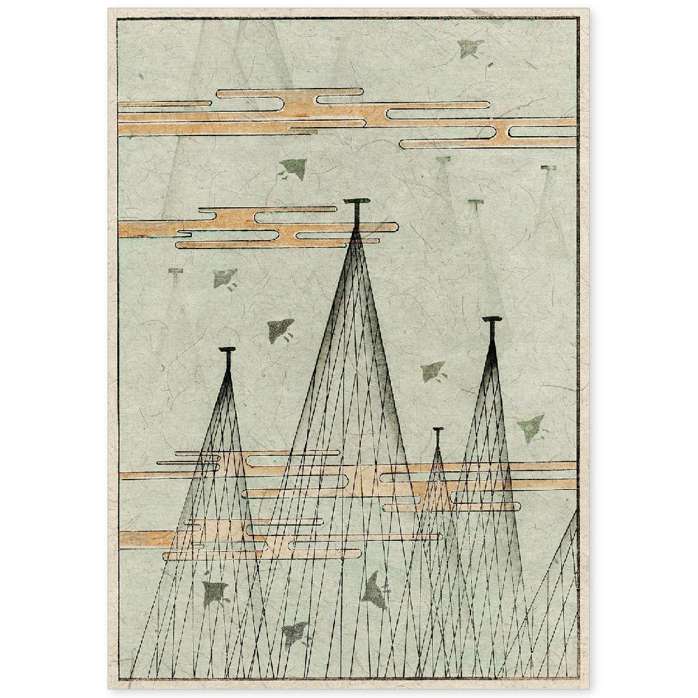 nacnic Lámina Shin 09 de Revista Vintage Japonesa