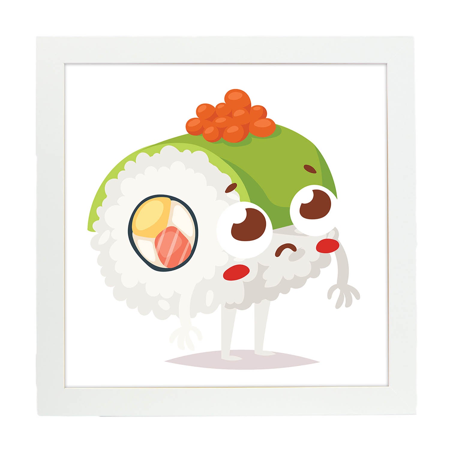 Nacnic Lámina Sushi Verde Y Onigiri