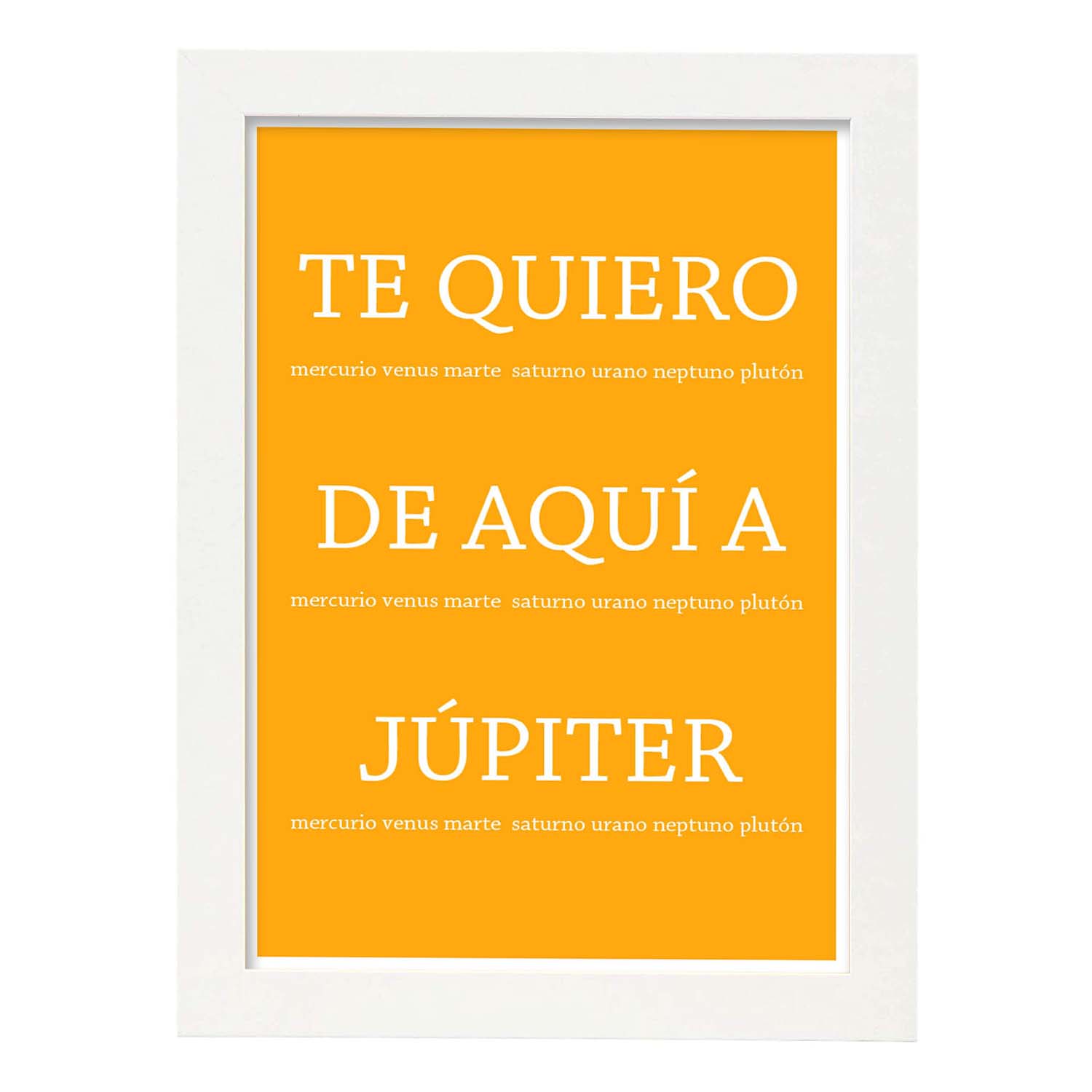 Nacnic Lámina Te Quiero Hasta Júpiter