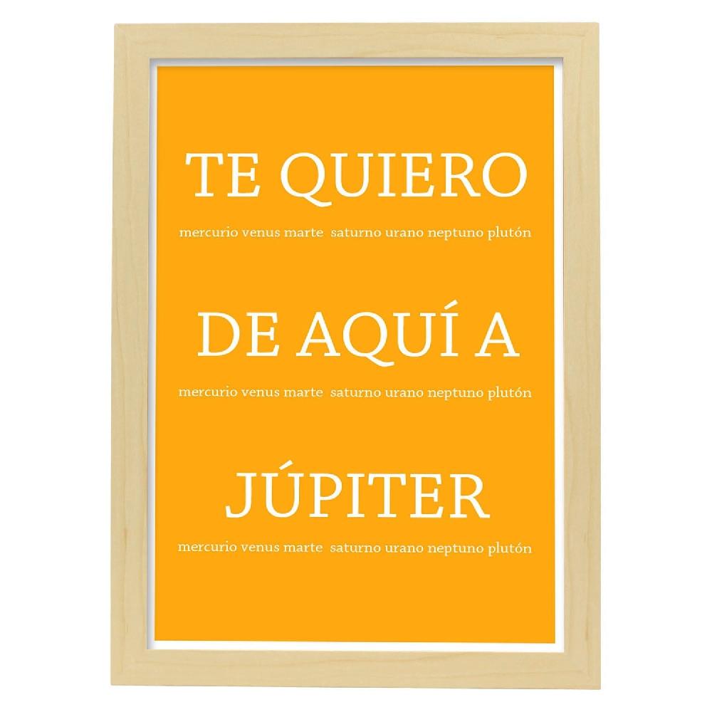 Nacnic Lámina Te Quiero Hasta Júpiter