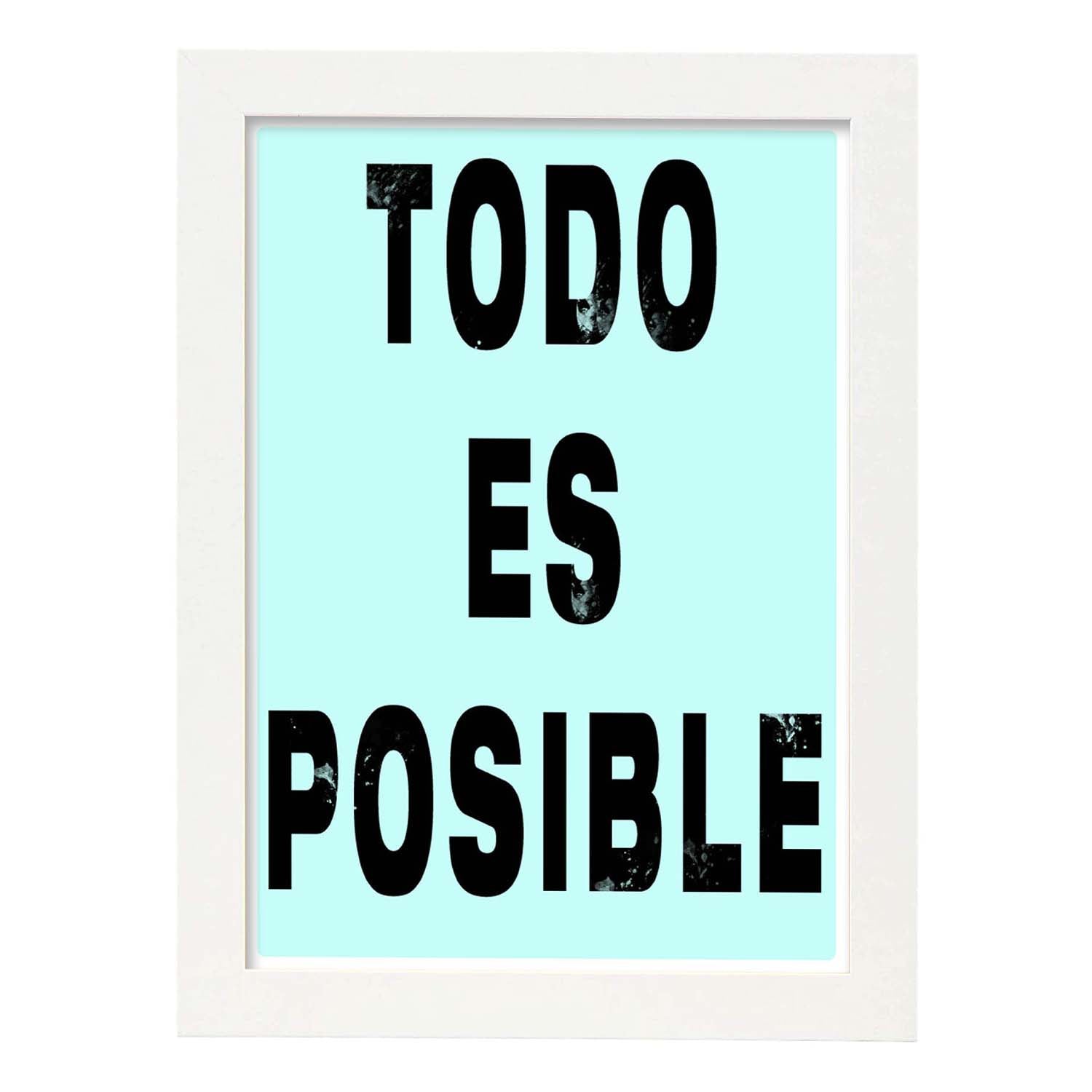 Nacnic Lámina Todo Es Posible Con Mensaje Feliz