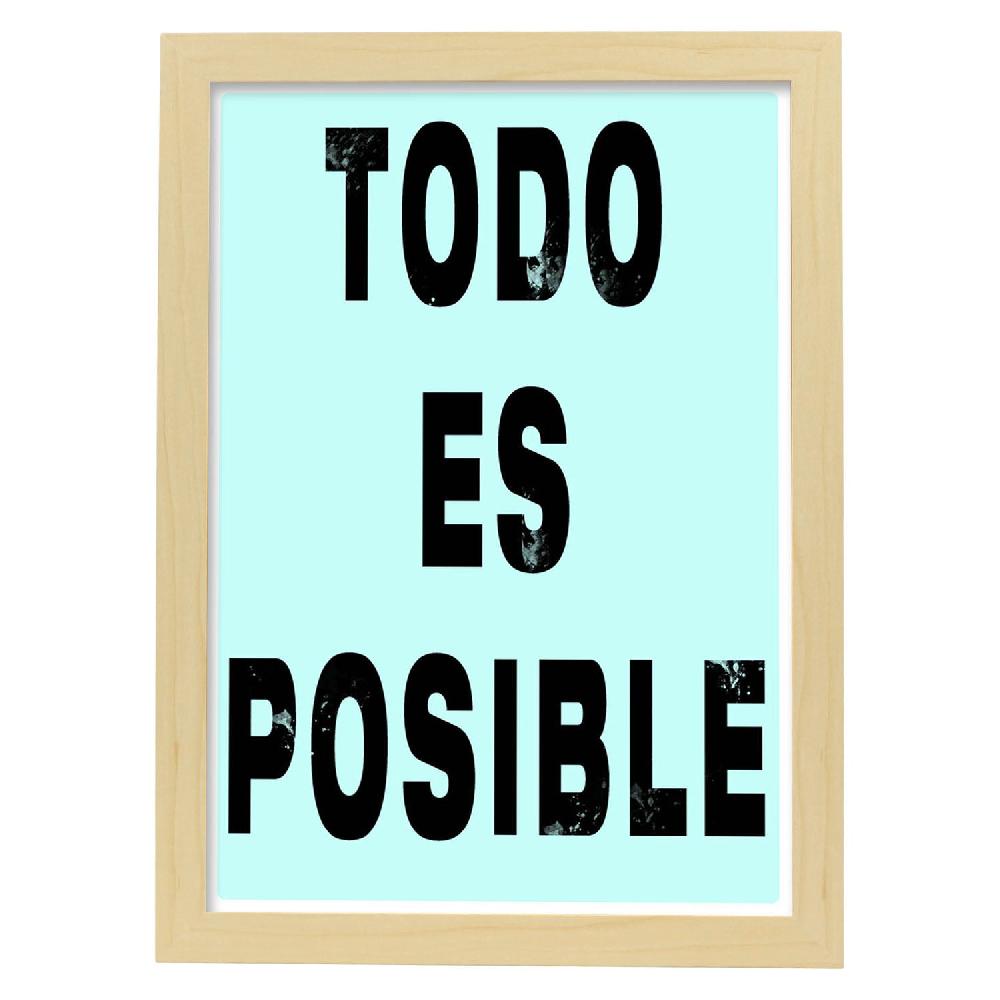 Nacnic Lámina Todo Es Posible Con Mensaje Feliz