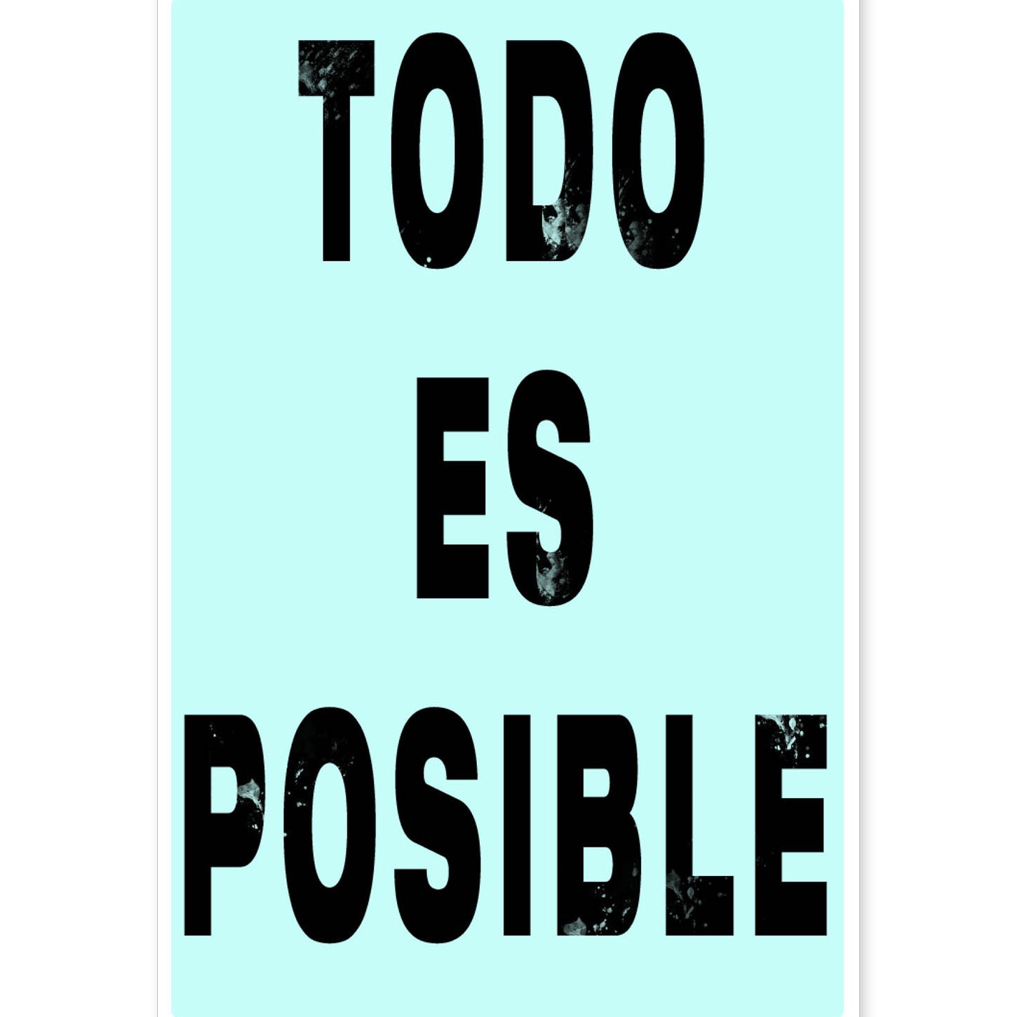 nacnic Lámina Todo es Posible con Mensaje Feliz