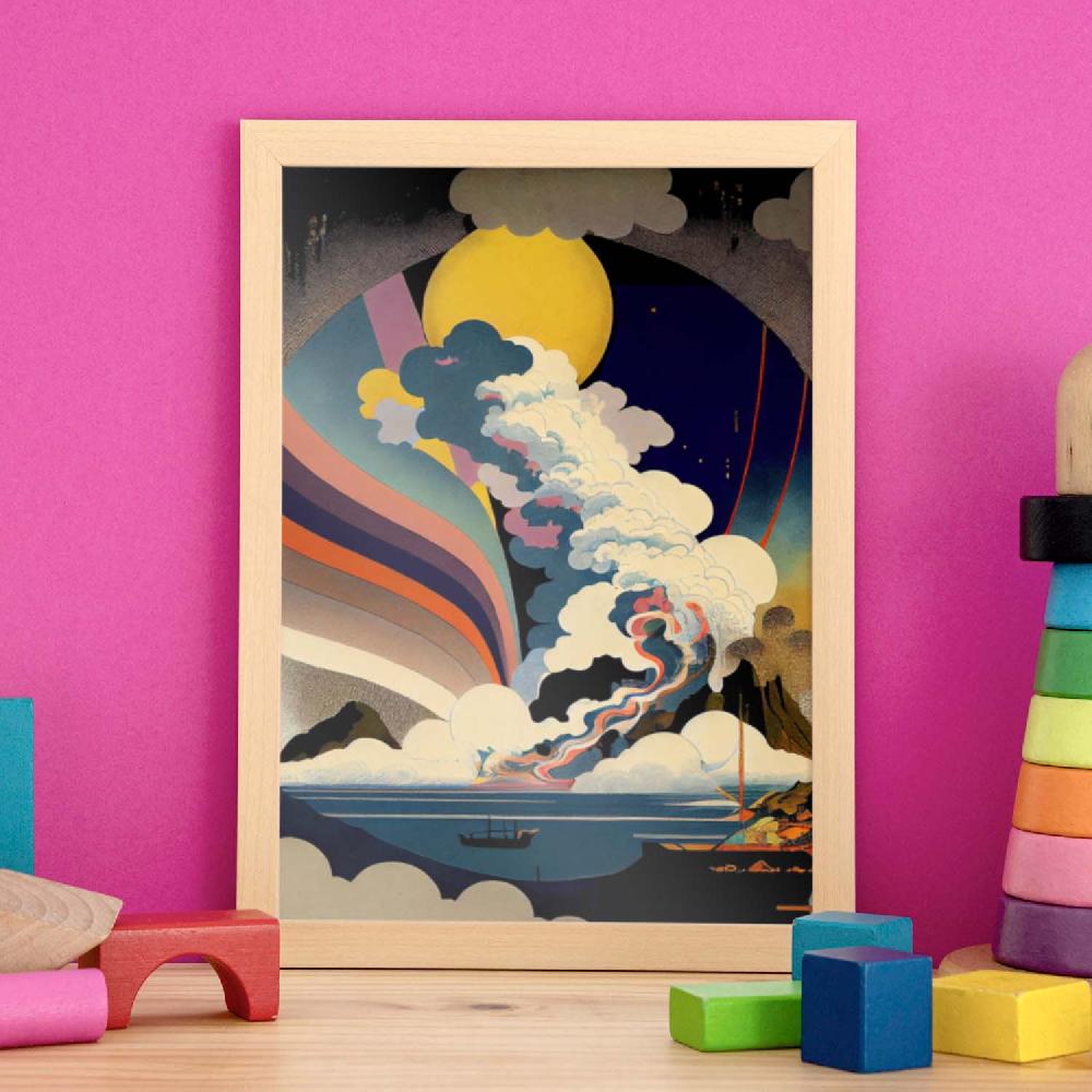 Nacnic Nacnic Lámina Ukiyo 23 Abstracta Y Surrealista