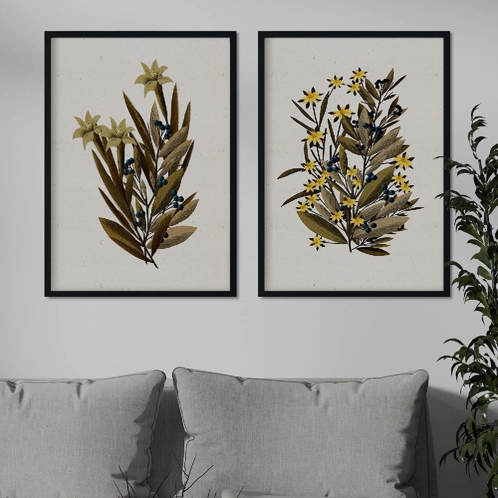 Nacnic Lámina Vintage De Arbusto 12