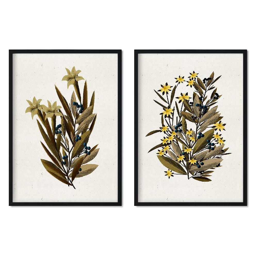 nacnic Lámina Vintage de Arbusto 12