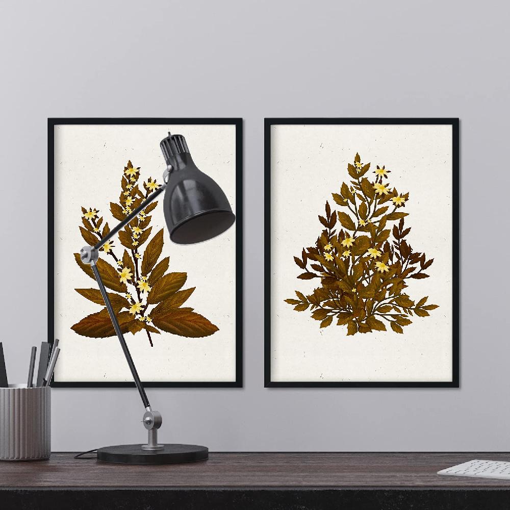 Nacnic Lámina Vintage De Arbusto 13