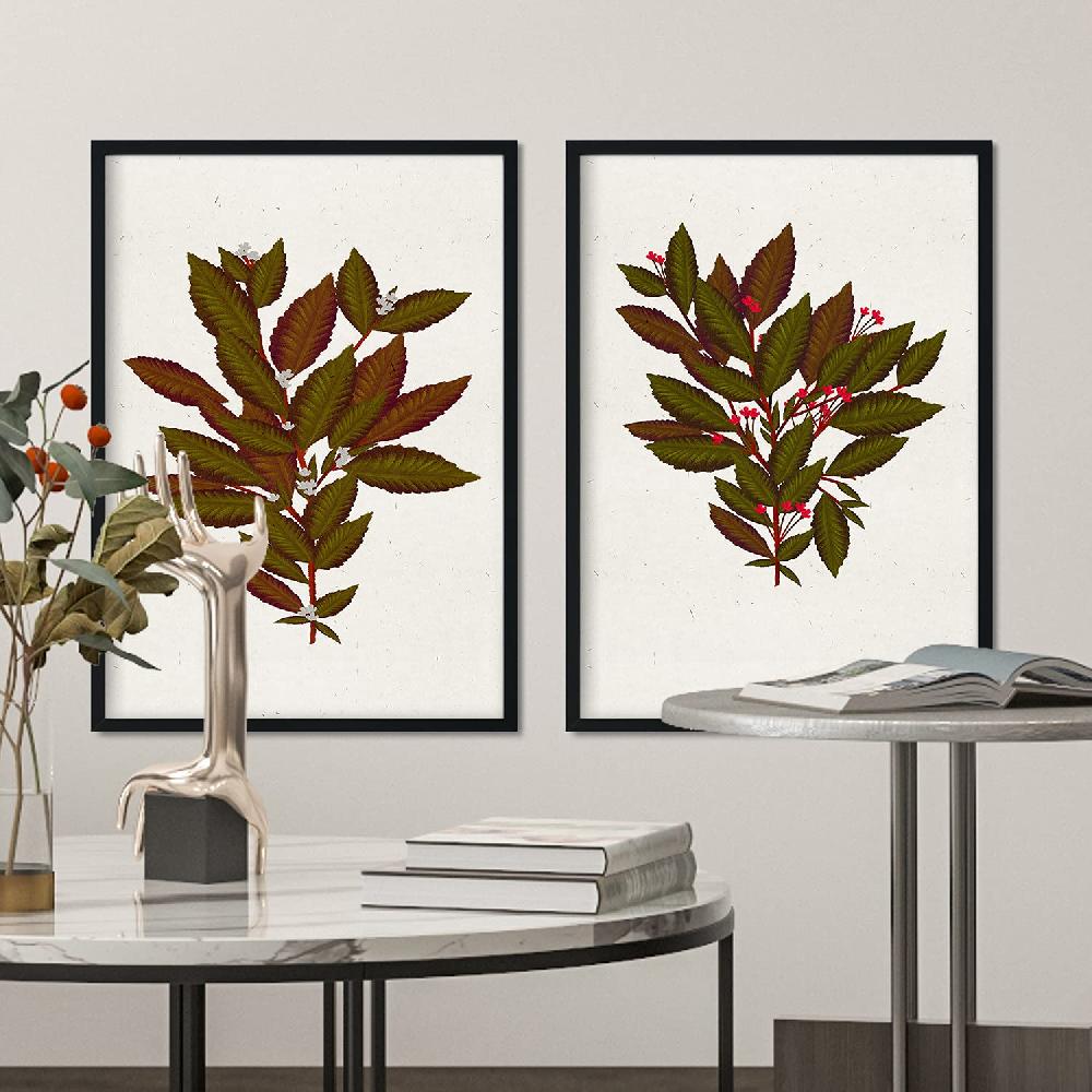 Nacnic Lámina Vintage De Arbusto 14