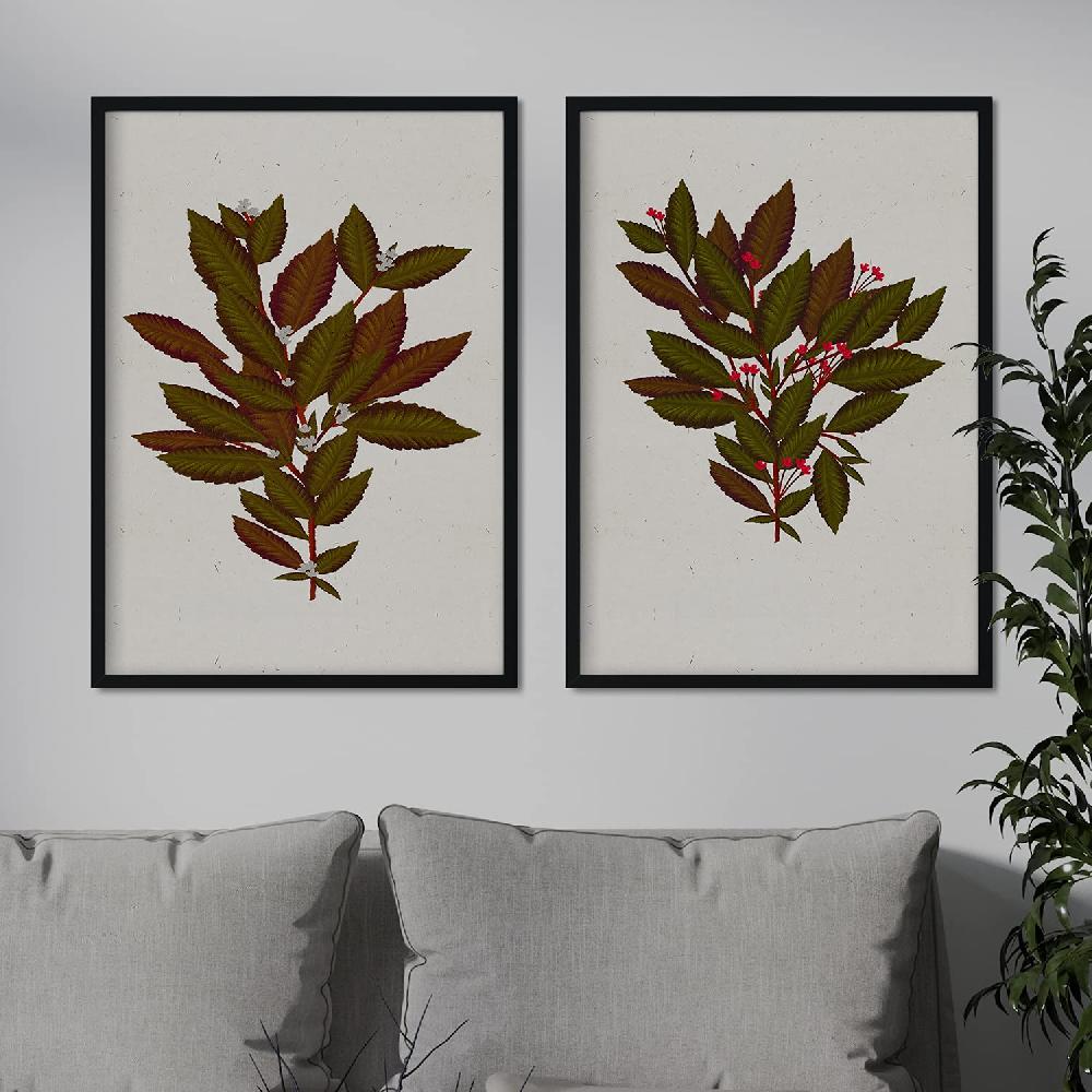 Nacnic Lámina Vintage De Arbusto 14