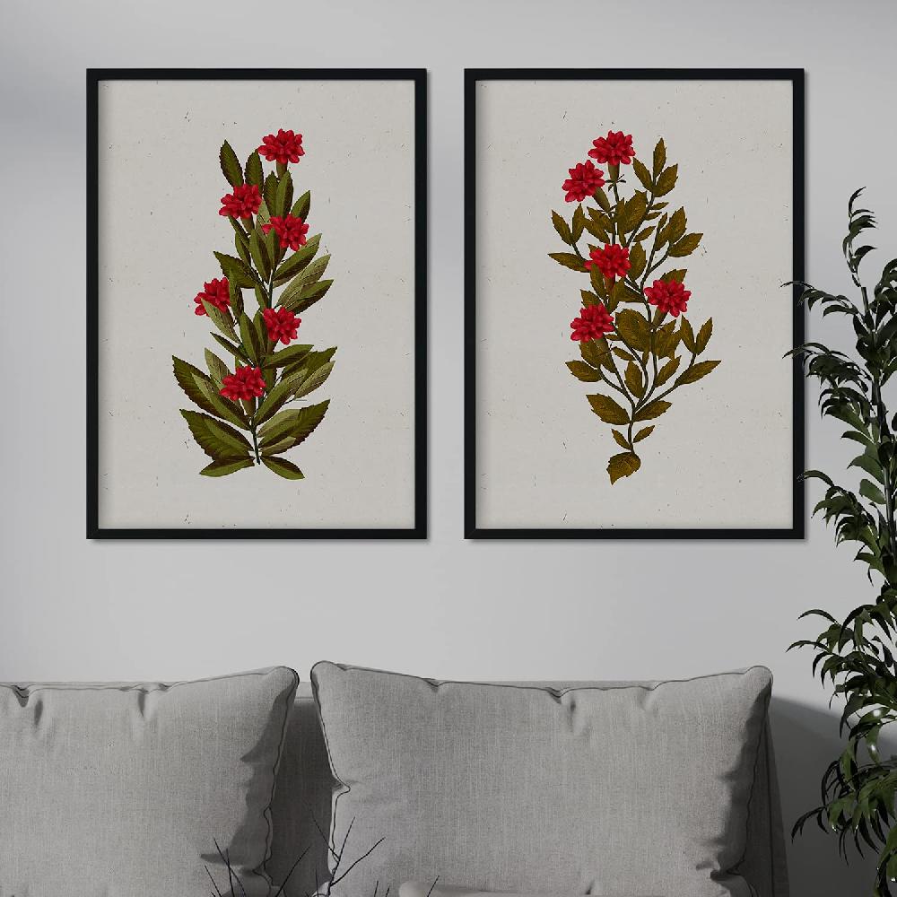 Nacnic Lámina Vintage De Arbusto 15