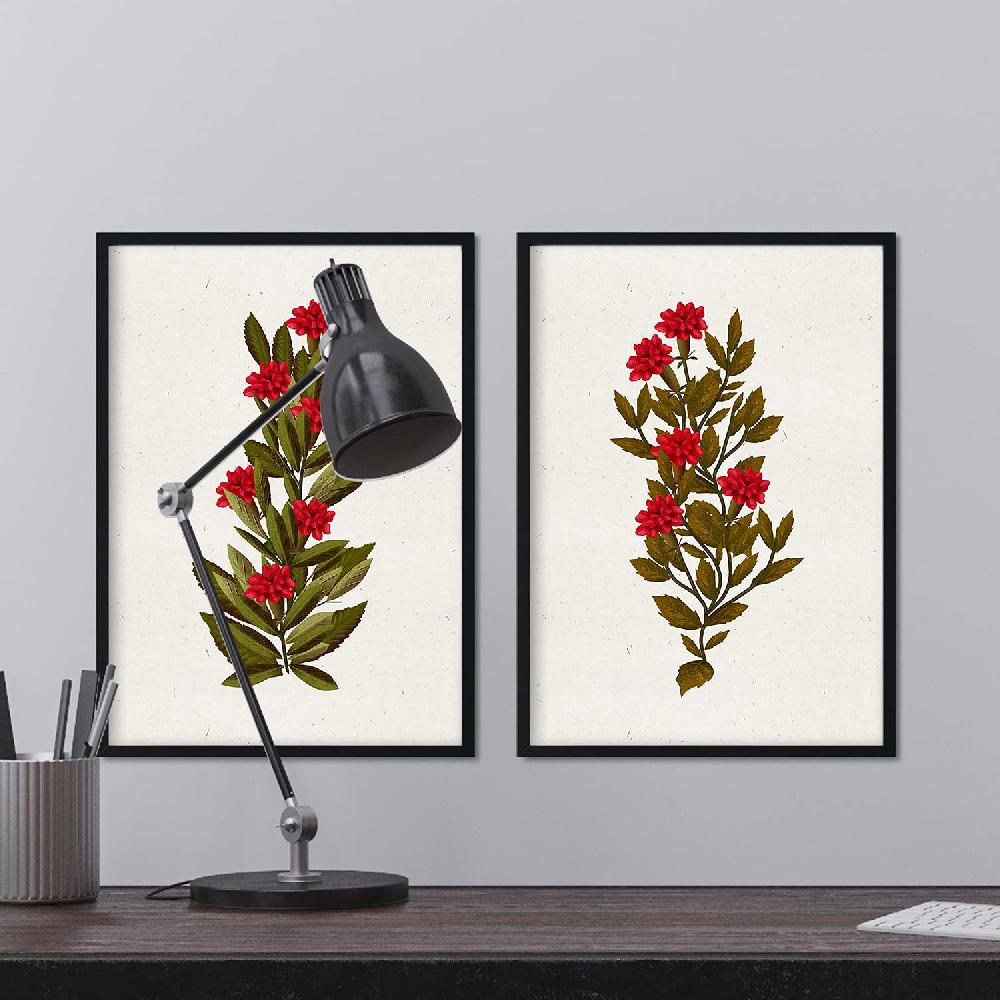 Nacnic Lámina Vintage De Arbusto 15