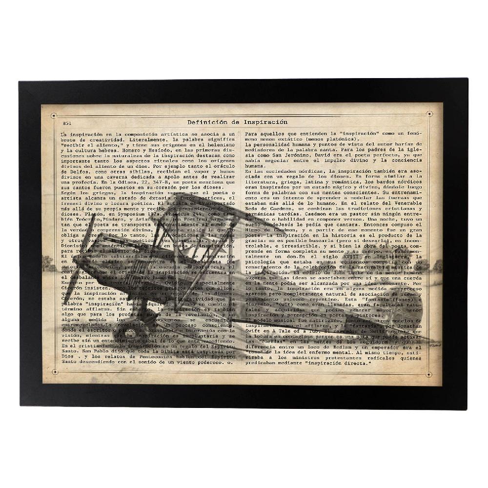 Nacnic Lámina Vintage De Avión Con Hélice