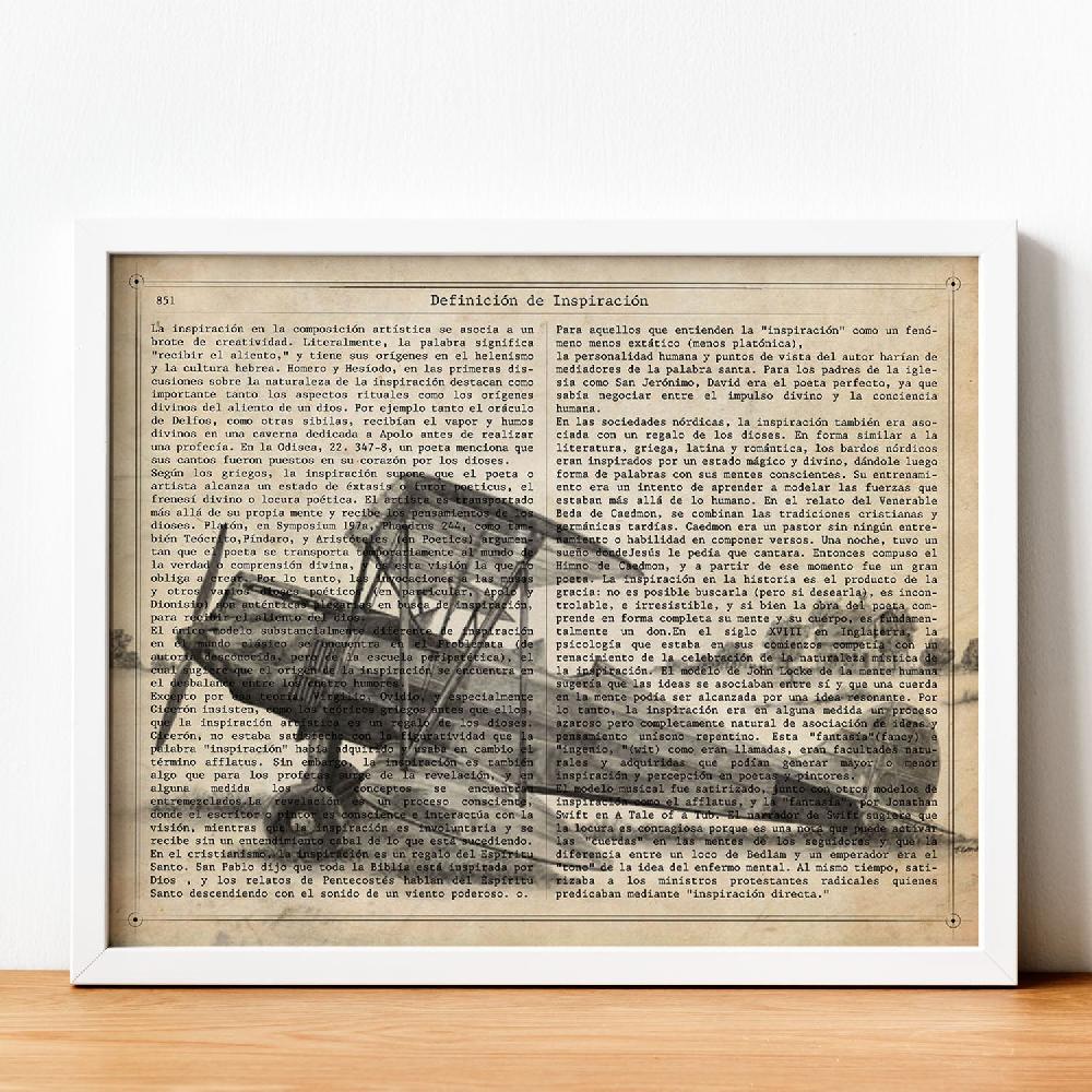 nacnic Lámina Vintage de Avión con Hélice