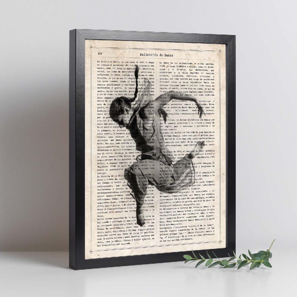 Nacnic Lámina Vintage De Bailarina Saltando