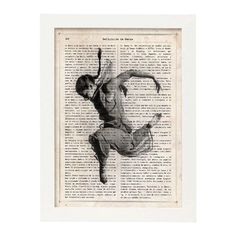 Nacnic Lámina Vintage De Bailarina Saltando