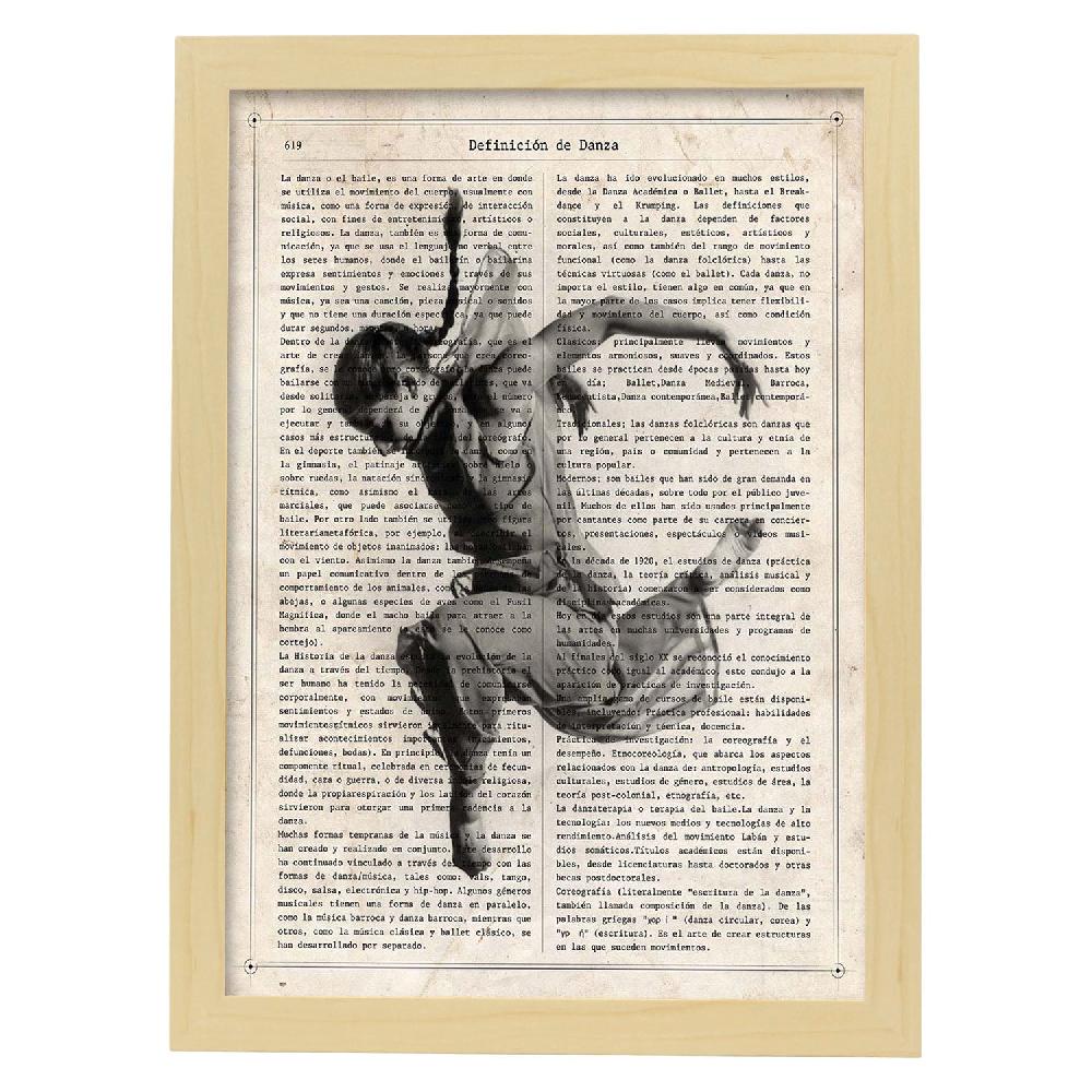 Nacnic Lámina Vintage De Bailarina Saltando