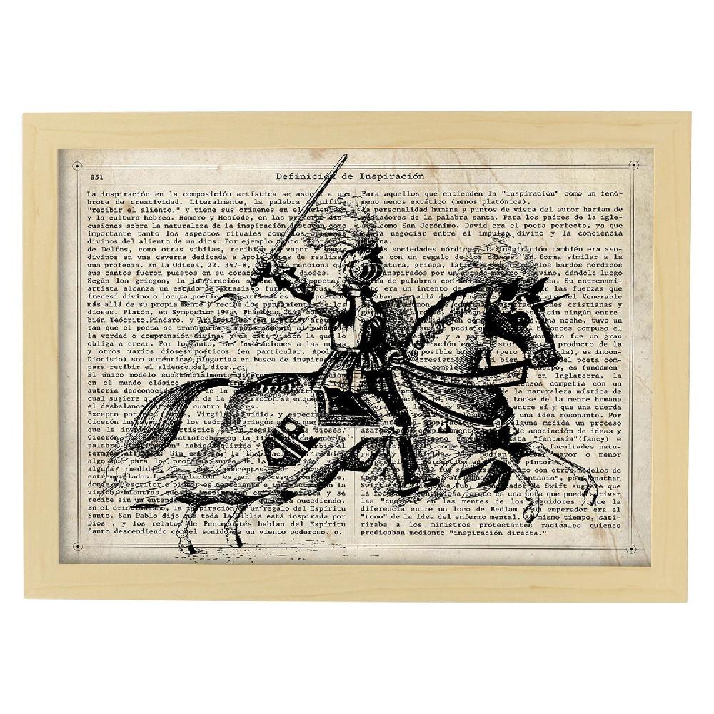 Nacnic Lámina Vintage De Caballero A La Carga