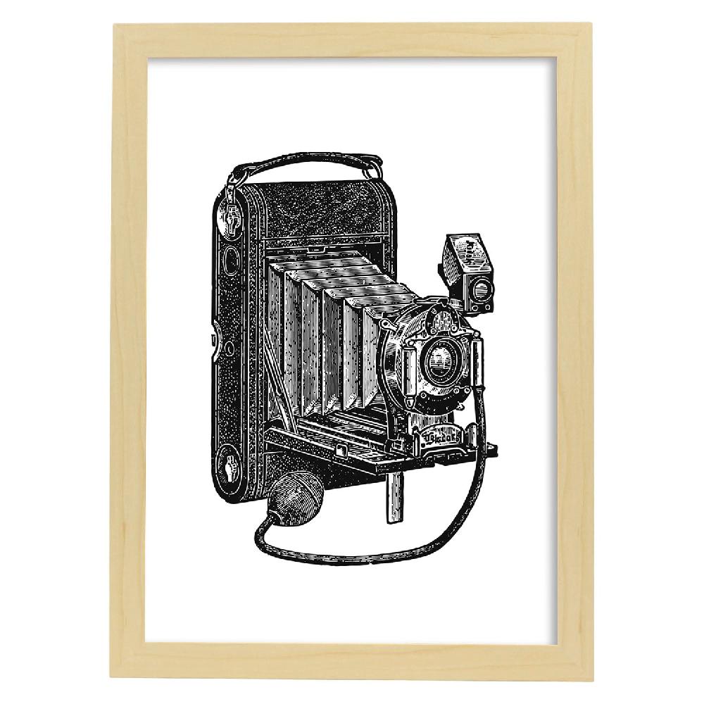 Nacnic Lámina Vintage De Cámara De Fotos