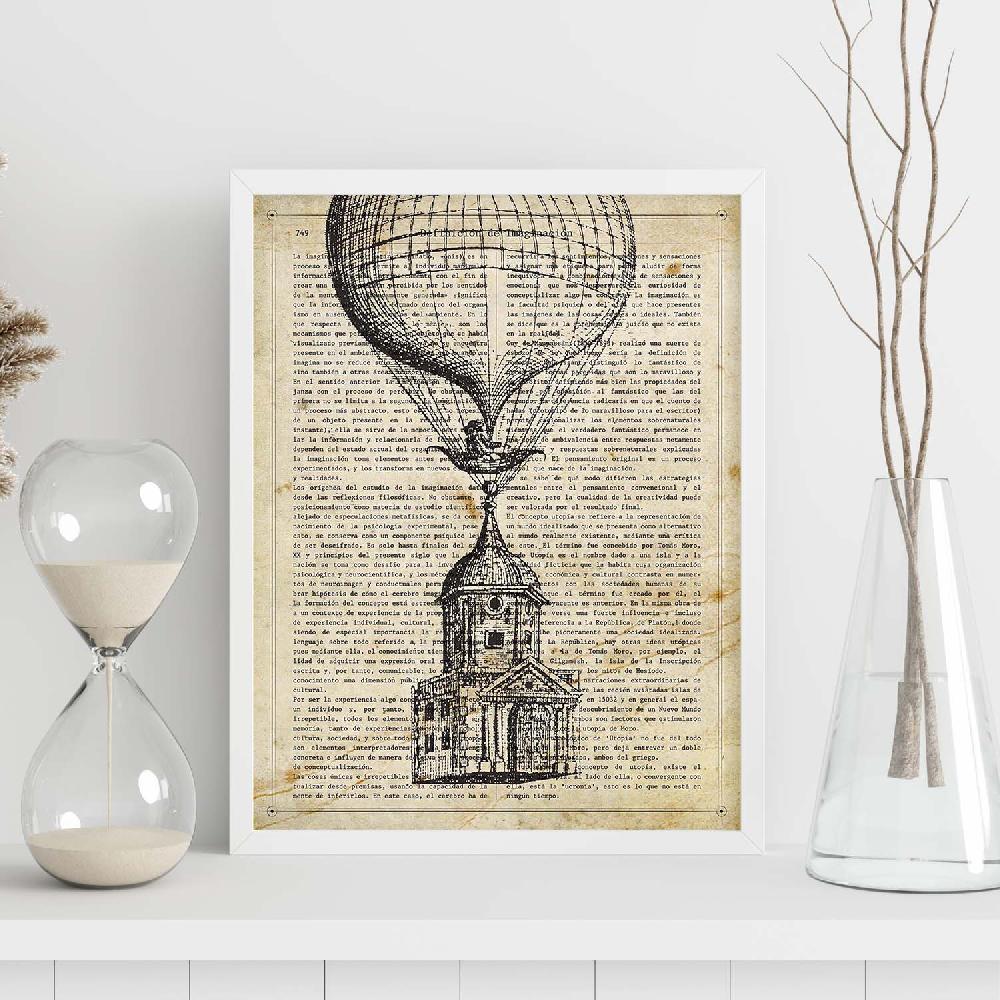 Nacnic Lámina Vintage De Casa Volante