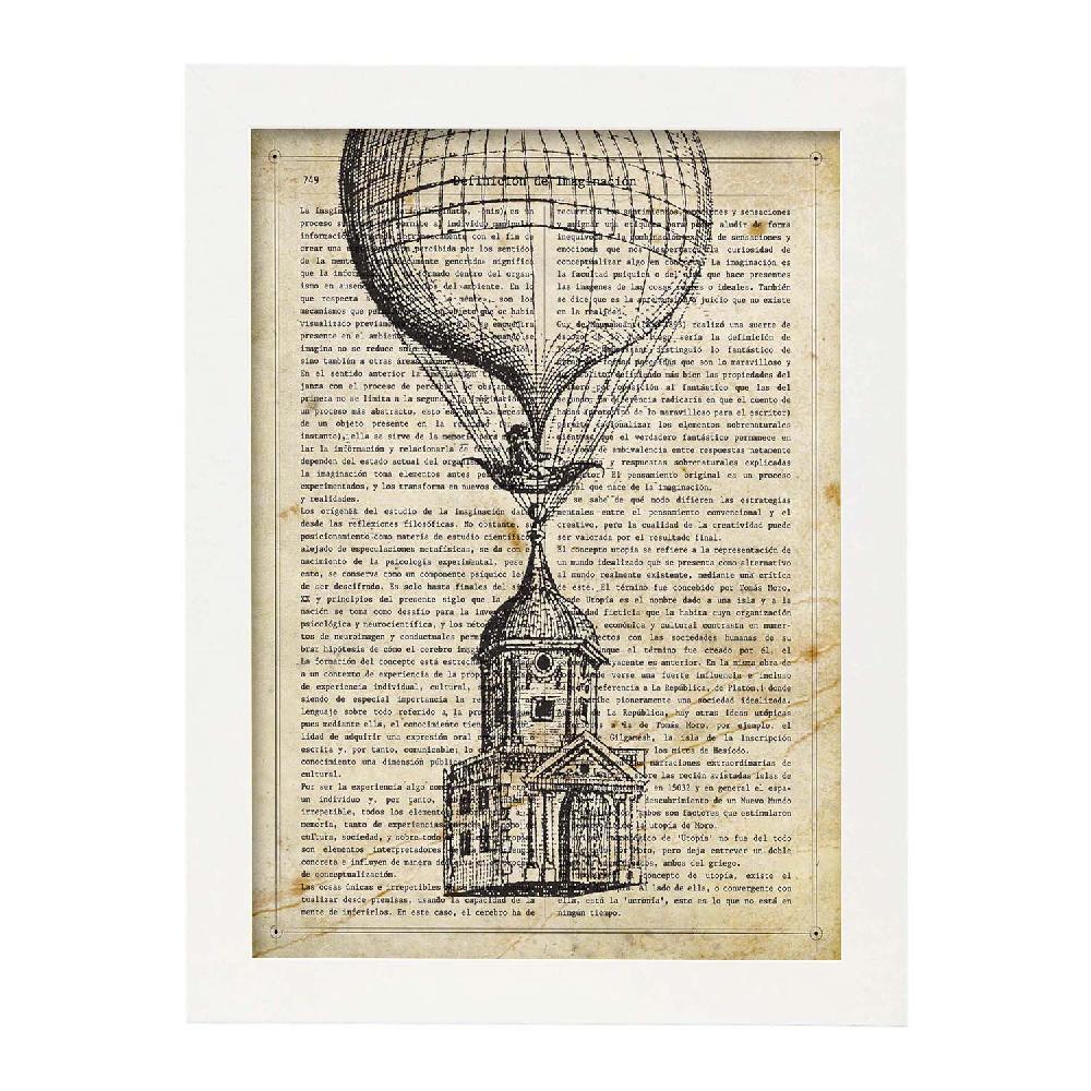 Nacnic Lámina Vintage De Casa Volante