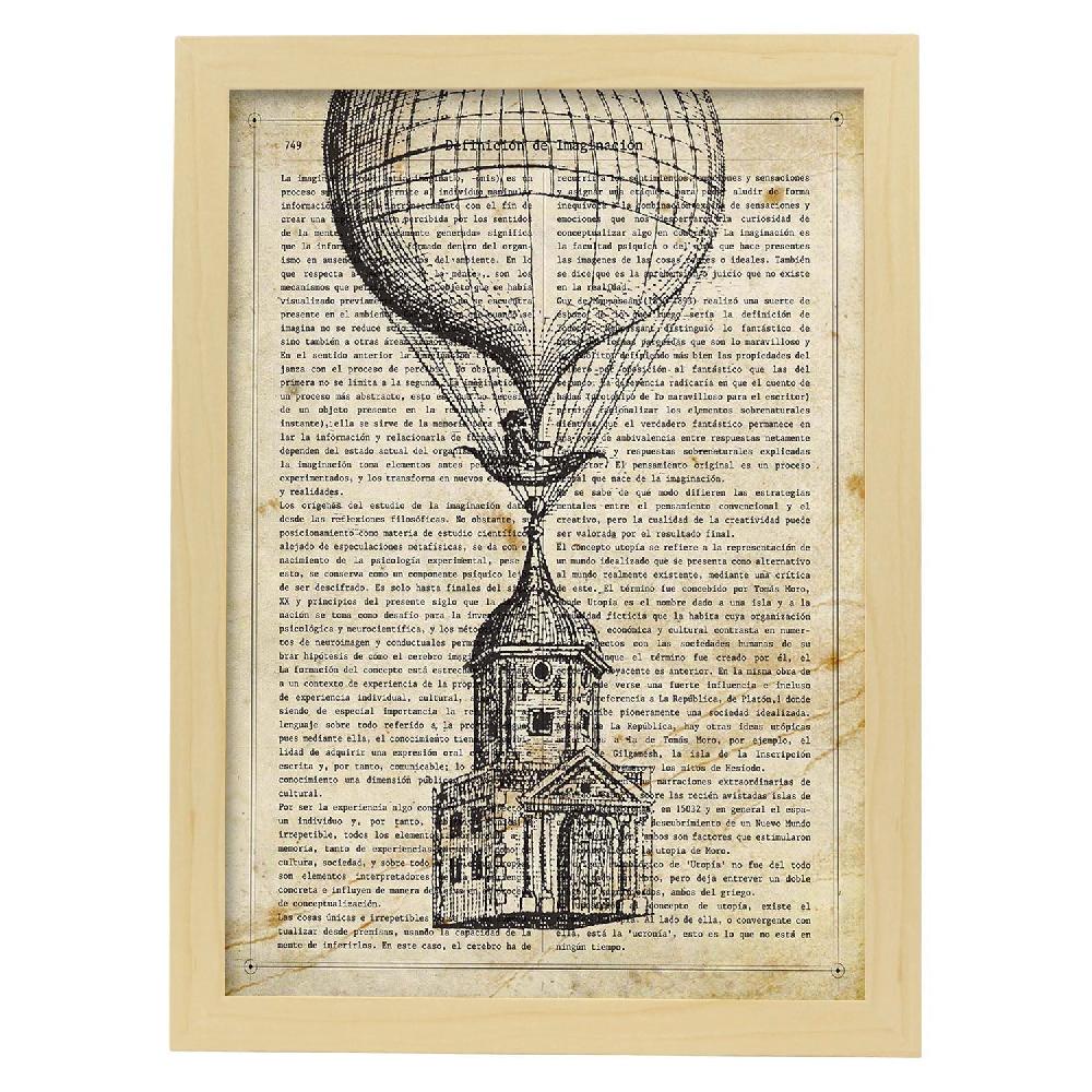 Nacnic Lámina Vintage De Casa Volante