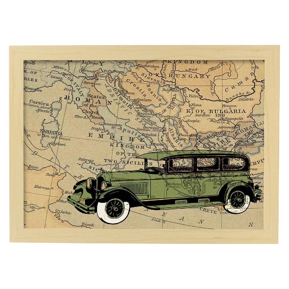 Nacnic Lámina Vintage De Coche En Bulgaria