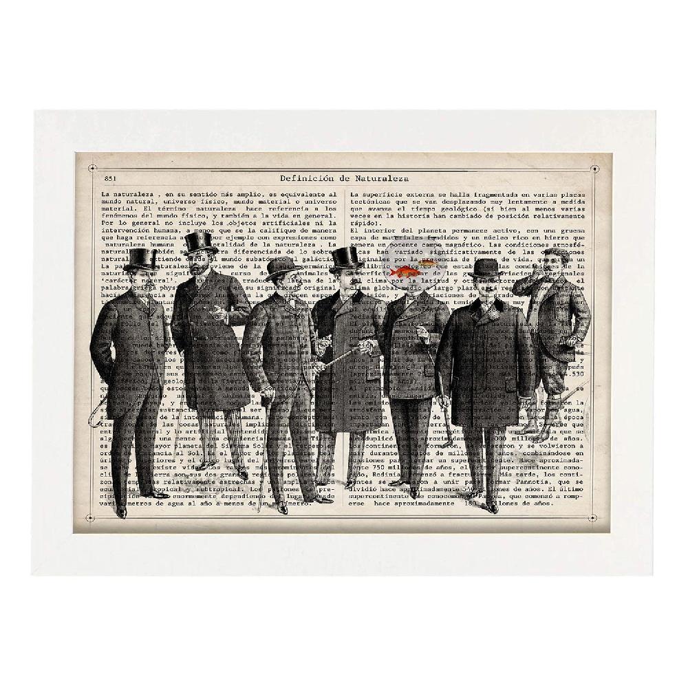 Nacnic Lámina Vintage De Conversación De Peces