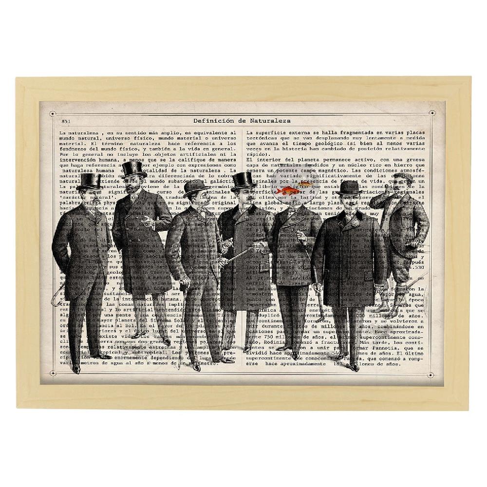 Nacnic Lámina Vintage De Conversación De Peces