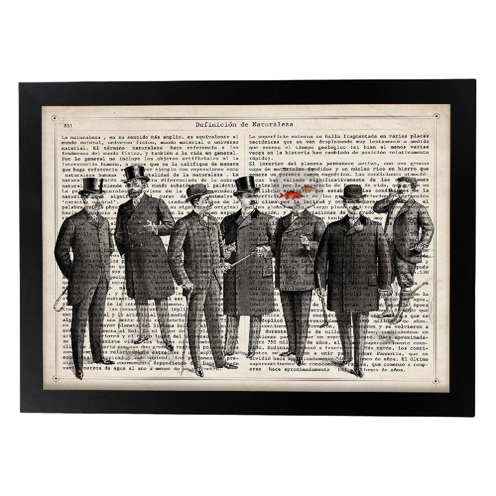 Nacnic Lámina Vintage De Conversación De Peces