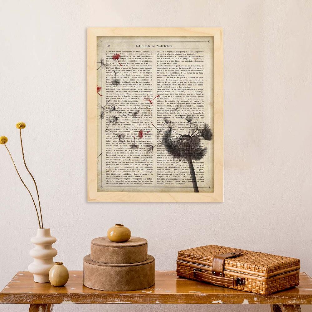 Nacnic Lámina Vintage De Diente De Leon