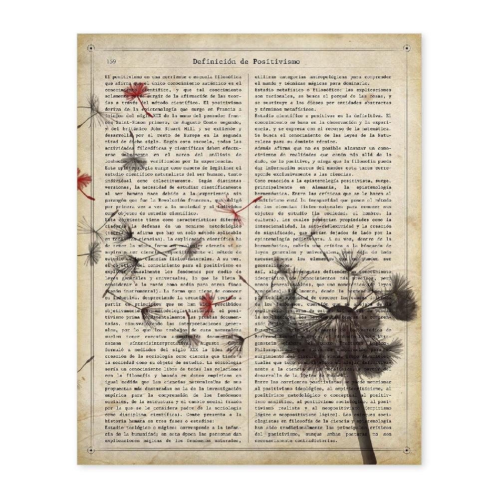 nacnic Lámina Vintage de Diente de Leon