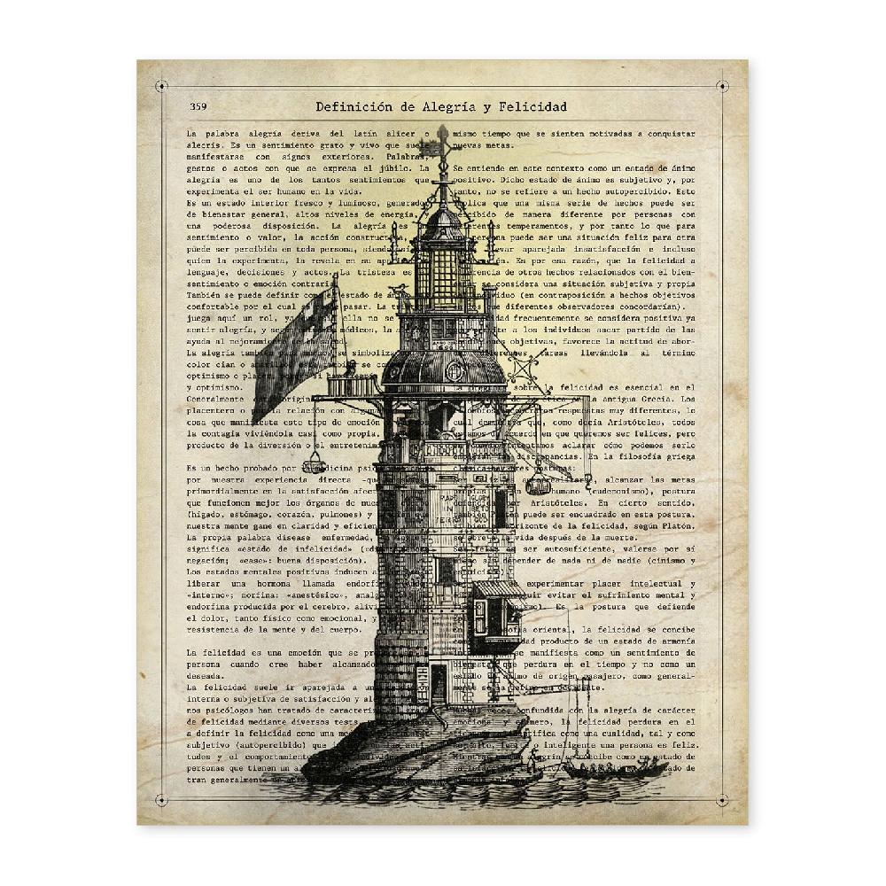 nacnic Lámina Vintage de Faro