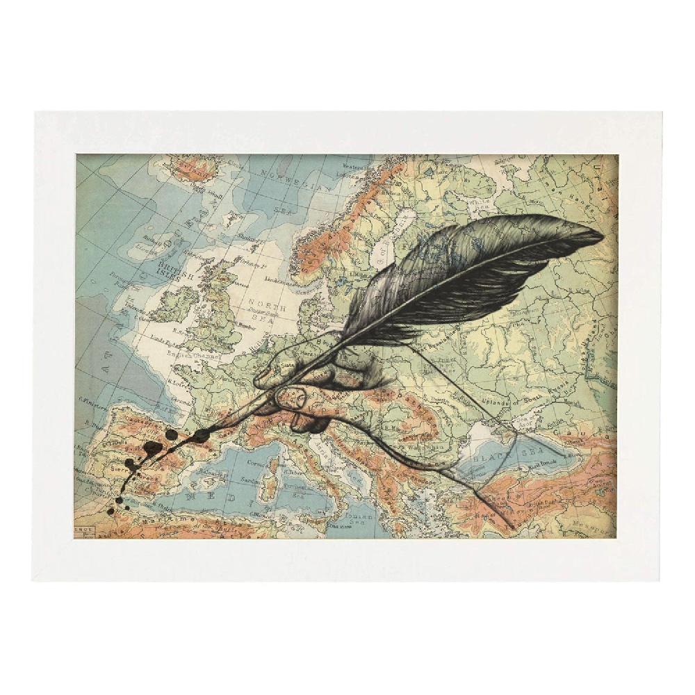 Nacnic Lámina Vintage De Mapa De España