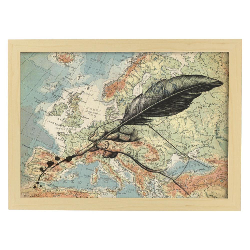 Nacnic Lámina Vintage De Mapa De España