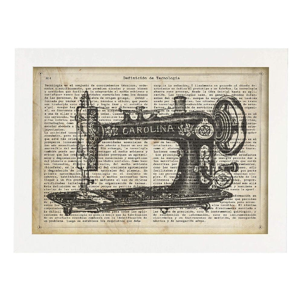 Nacnic Lámina Vintage De Maquina De Coser Carolina