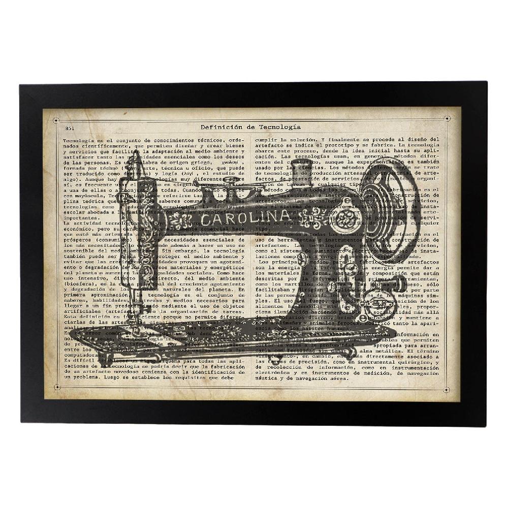 Nacnic Lámina Vintage De Maquina De Coser Carolina