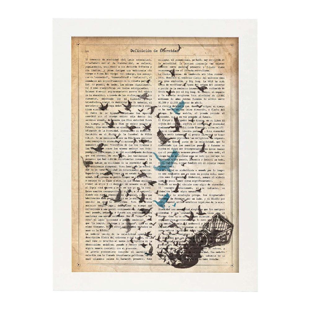 Nacnic Lámina Vintage De Pajaros De Tinta