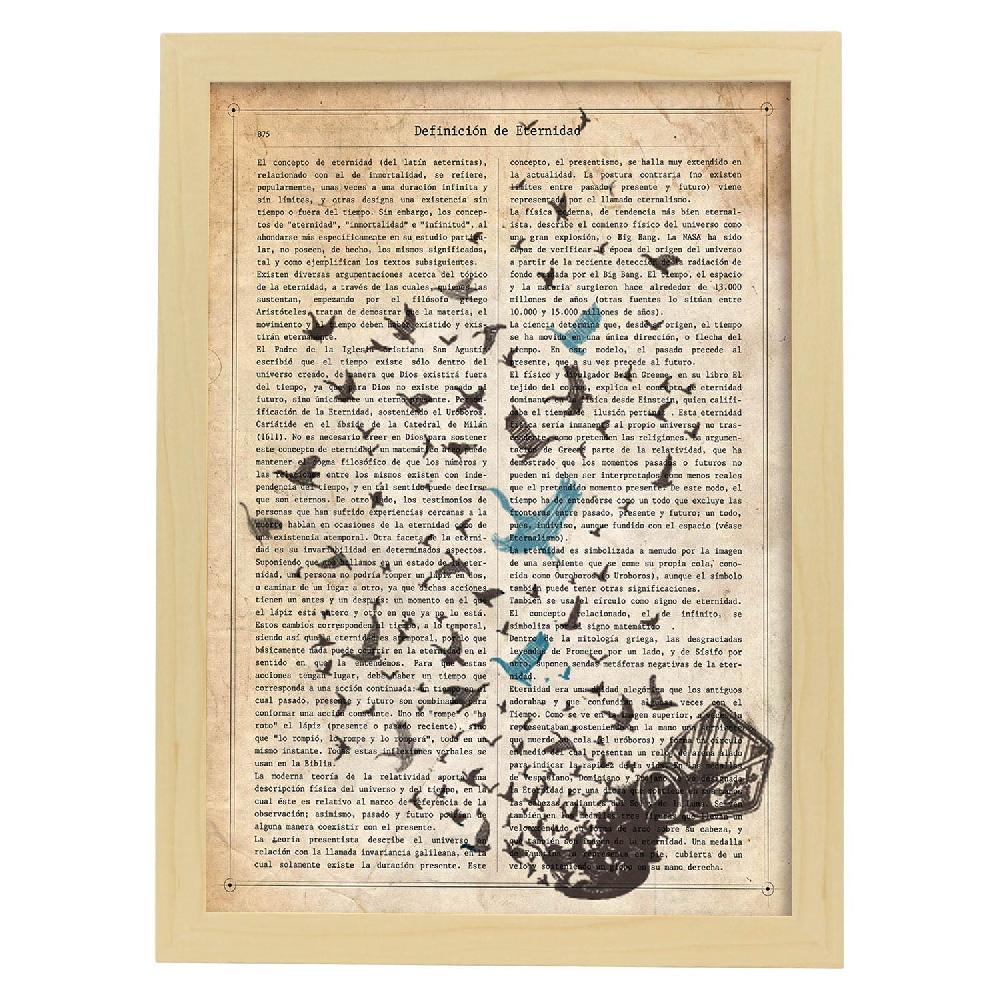 Nacnic Lámina Vintage De Pajaros De Tinta