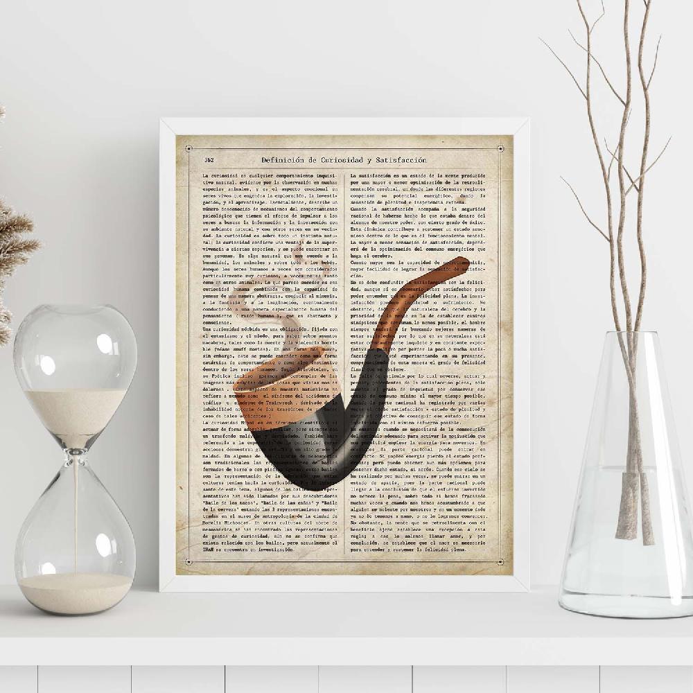 Nacnic Lámina Vintage De Pipa De Fumar