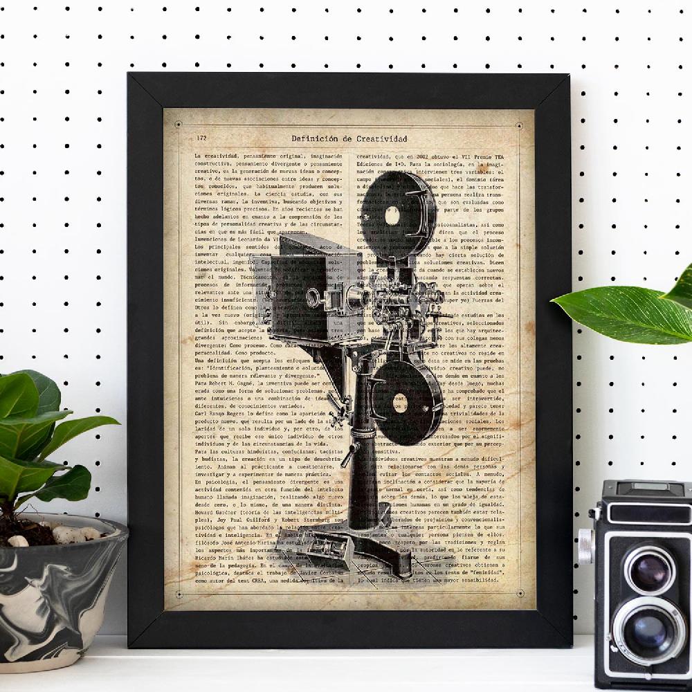 Nacnic Lámina Vintage De Proyector De Cine