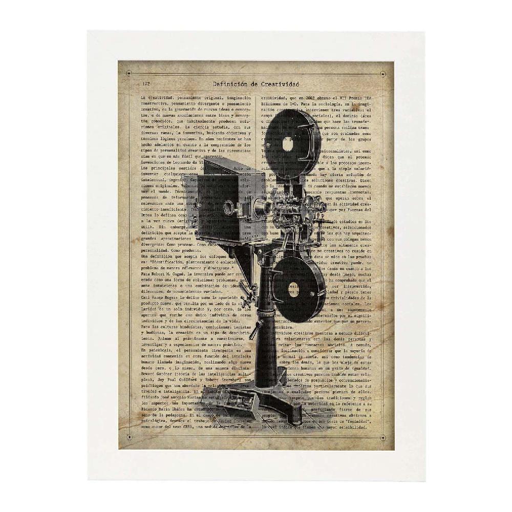 Nacnic Lámina Vintage De Proyector De Cine