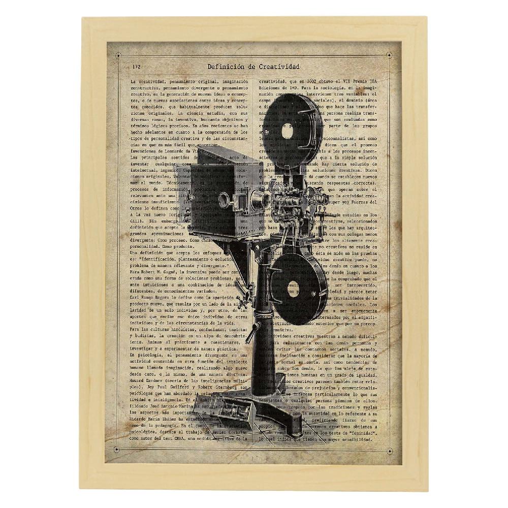 Nacnic Lámina Vintage De Proyector De Cine