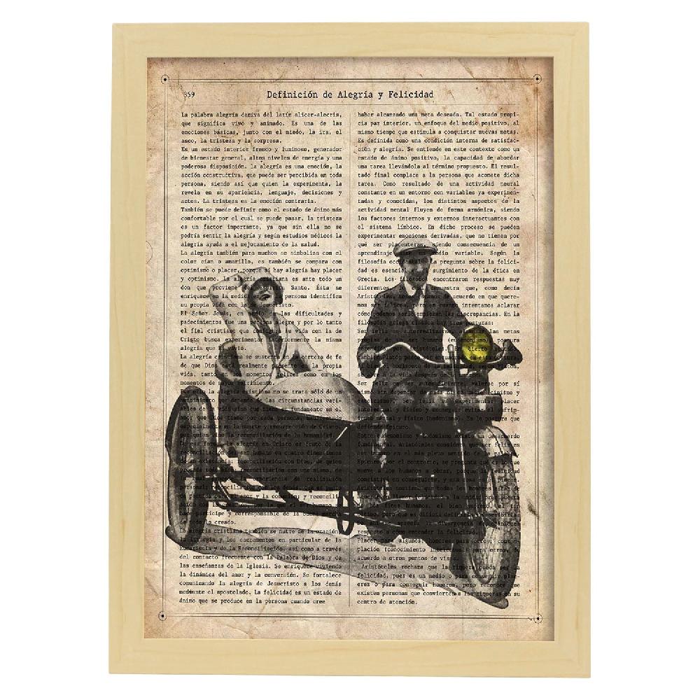 Nacnic Lámina Vintage De Sidecar Con Definiciones