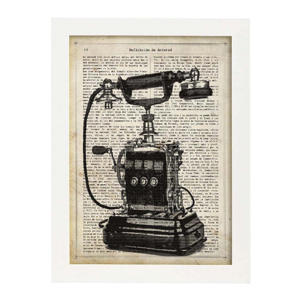 Nacnic Lámina Vintage De Teléfono