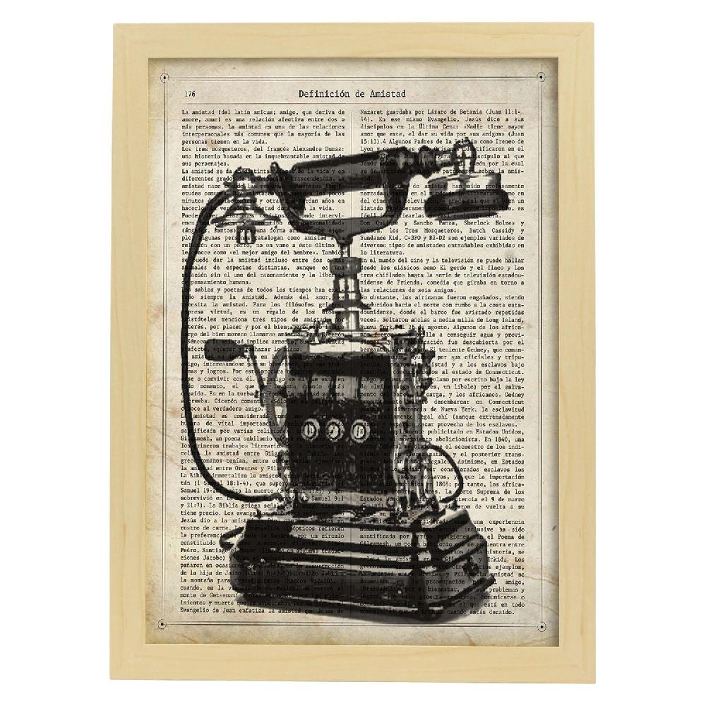 Nacnic Lámina Vintage De Teléfono